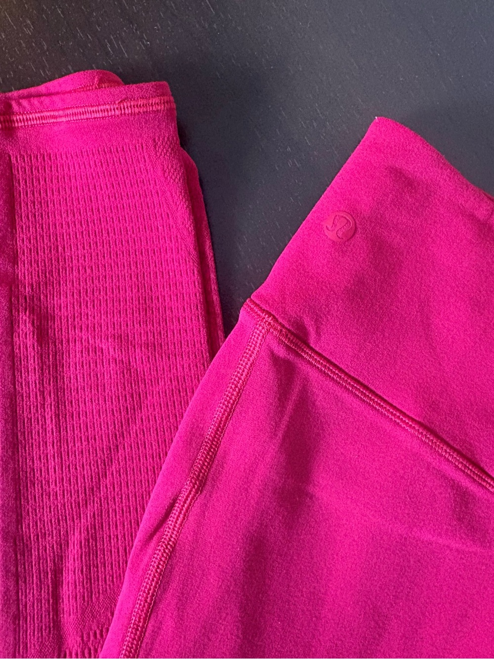 Lululemon Sonic Pink High Rise Laser Cut Hole Seamless Workout Leggings Size 4